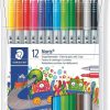 Papeler A Staedtler | Rotulador Doble Punta 12 Colores Staedtler