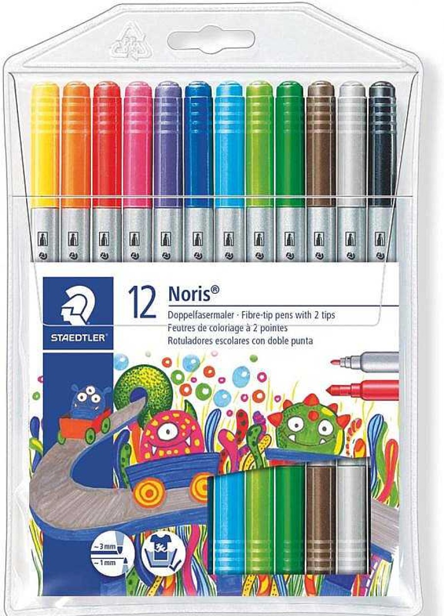 Papeler A Staedtler | Rotulador Doble Punta 12 Colores Staedtler