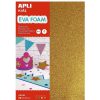 Papeler A Apli Goma Eva Y Fieltros | Goma Eva Con Purpurina 21X30Cm. 4 L Minas De Colores Apli