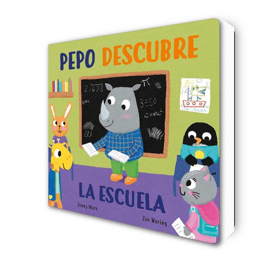 Libros Dideco Solapas Y Pop-Ups | Abre Y Descubre: Pepo Descubre La Escuela