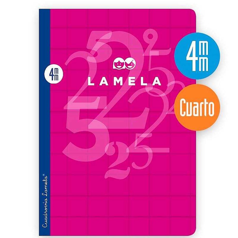 Papeler A Lamela Cuadernos Lamela | Cuaderno Cuadrov A Lamela Cuarto 4Mm. 50 Hojas