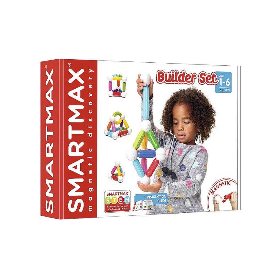 Juguetes Smart Games | Construcci N Magn Tica Builder Set 20 Pzas Smartmax