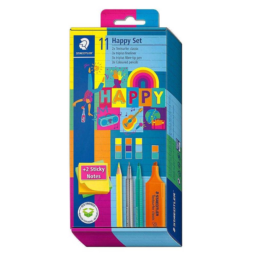 Papeler A Staedtler | Set Happy Line 11 Pzas Escribe Y Colorea