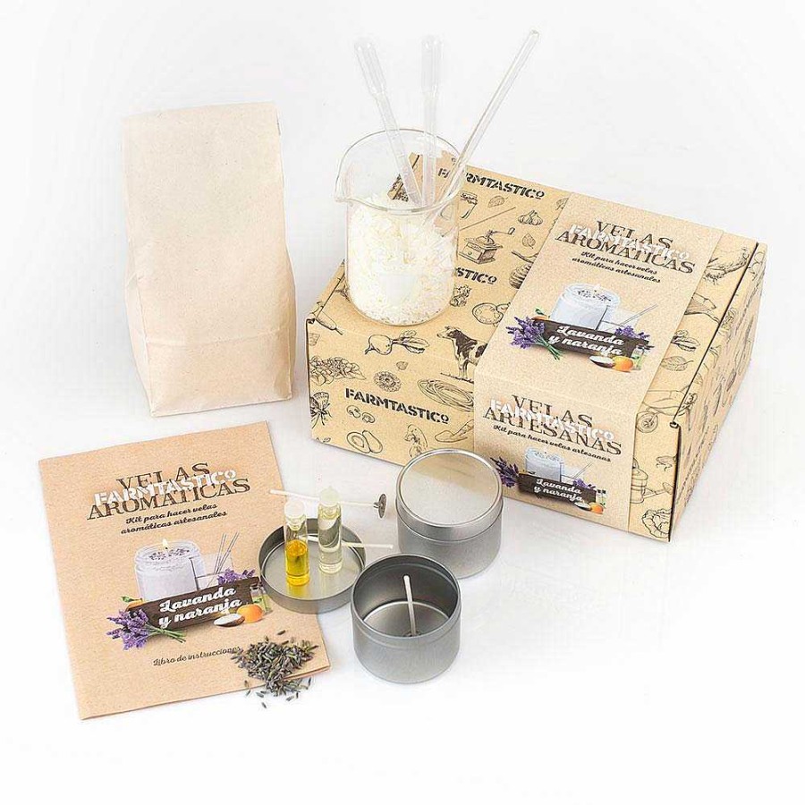 Juguetes Farmtastico Crea E Imagina | Kit Para Hacer Velas Con Cera De Soja Natural