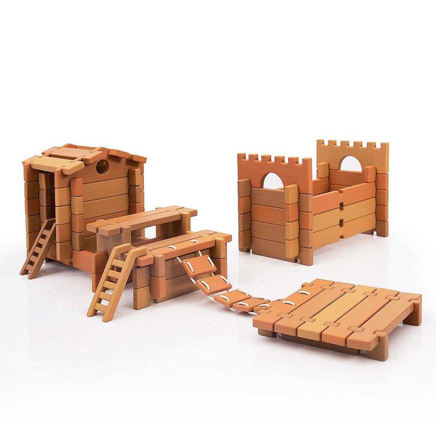 Juguetes Guidecraft | Construcci N Tabletop Notch Blocks Western 85 Piezas