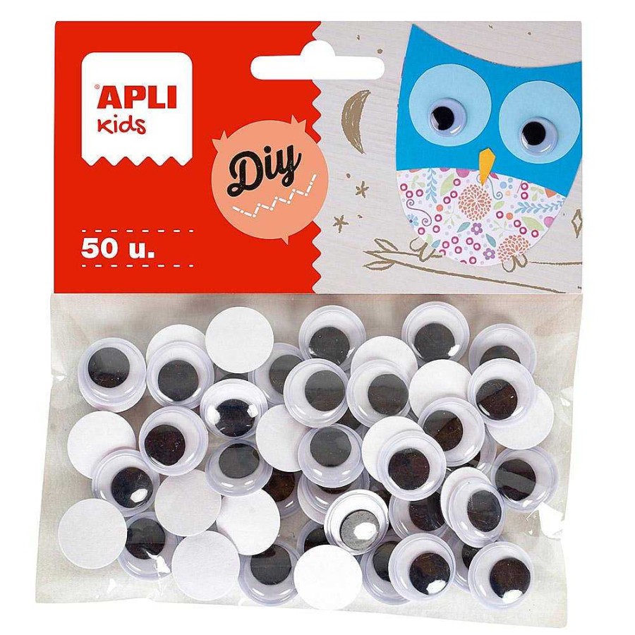 Papeler A Apli Complementos | Ojos Redondos Adhesivos 1,5Cm. 50 Unidades