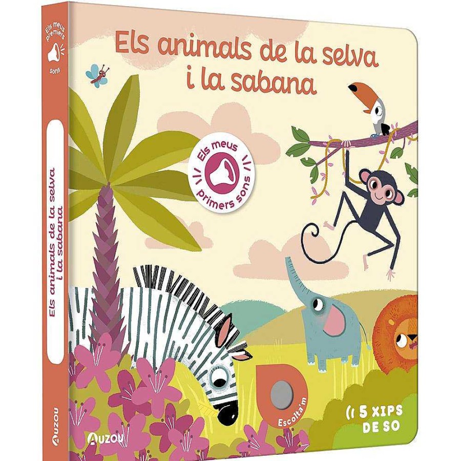 Libros Dideco Texturas Y Sonidos | Els Meus Primers Sons. Els Animals De La Selva I La Sabana