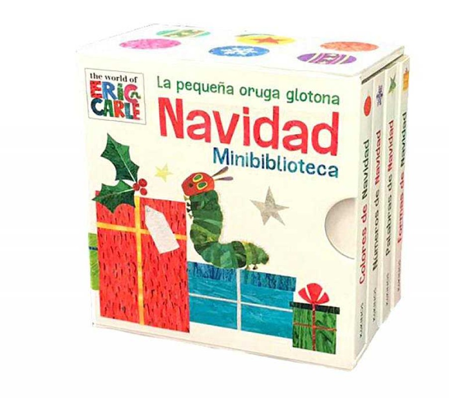 Libros Dideco Peque As Colecciones | La Peque A Oruga Glotona Navidad Minibiblioteca