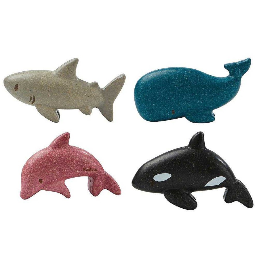 Juguetes Plantoys Estimulaci N Sensorial | Set 4 Figuras Animales Marinos