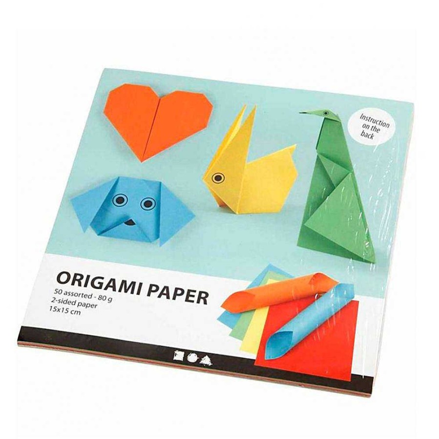 Papeler A Creativ Company Cartulinas | Papel Origami 15X15Cm. 10Hojas 5 Colores