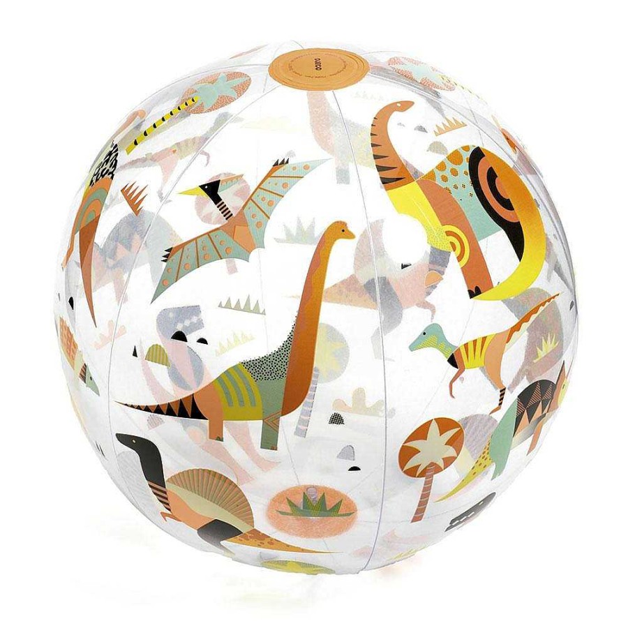 Juguetes Djeco Juegos Para Interior Y Exterior | Pelota Hinchable 35Cm Dinosaurios