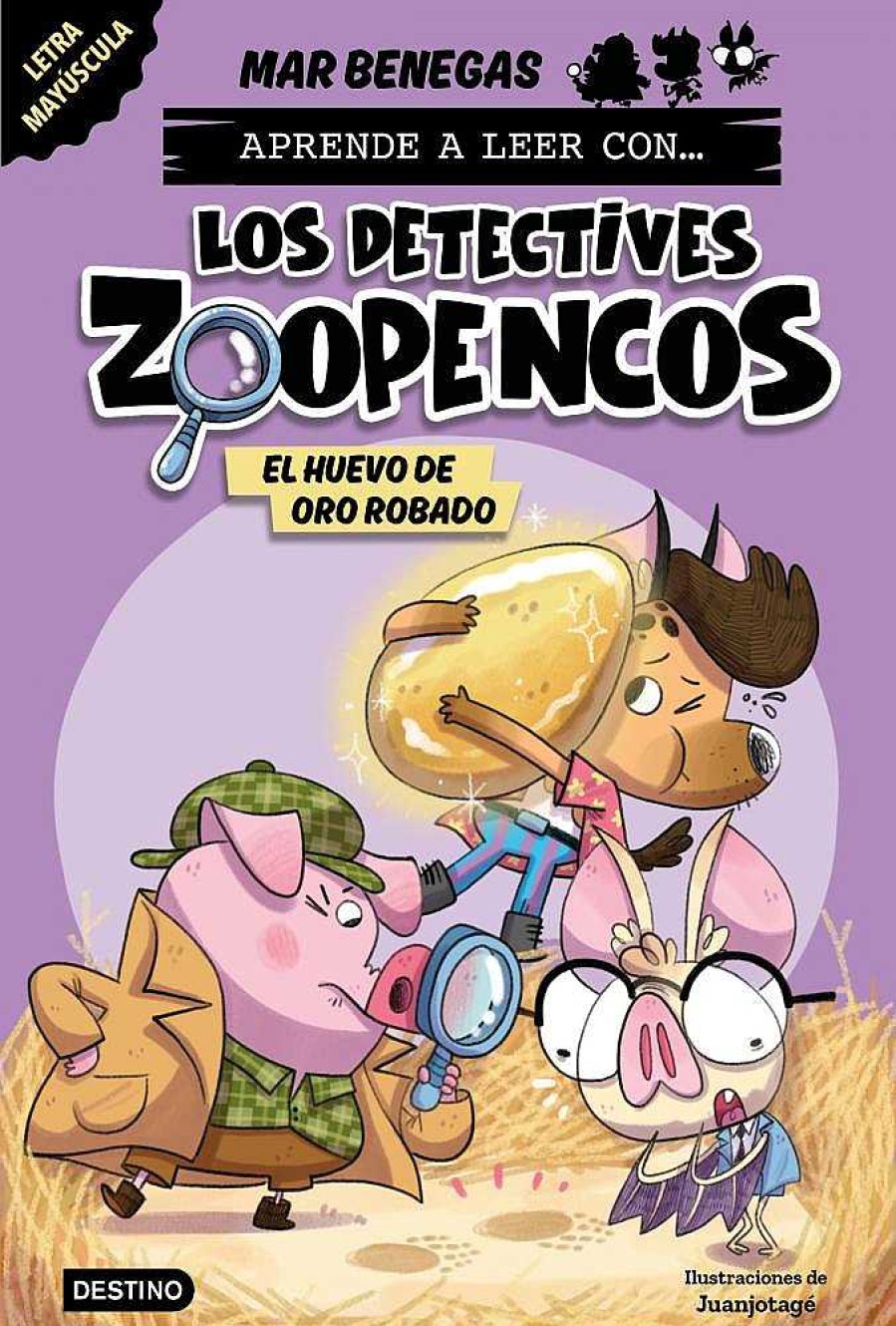 Libros Dideco Letra May Scula | Aprender A Leer Con... Los Detectives Zoopencos 2. El Huevo De Oro Robado