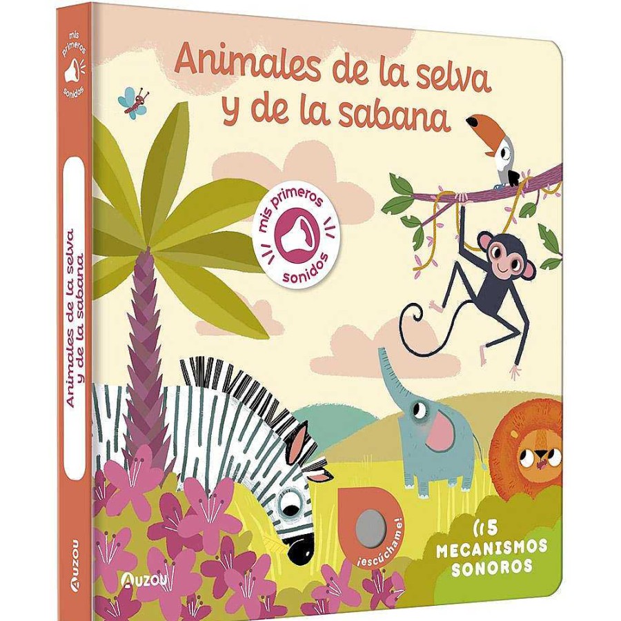 Libros Dideco Texturas Y Sonidos | Mis Primeros Sonidos. Animales De La Selva Y De La Sabana