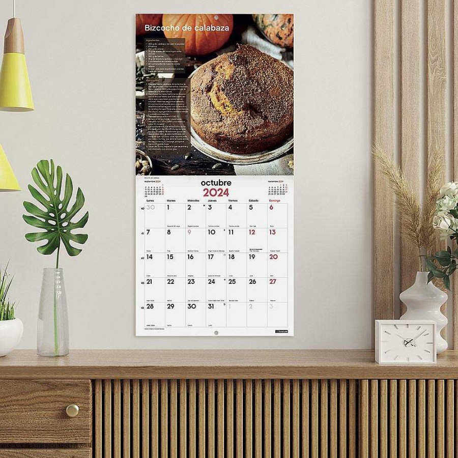 Papeler A Finocam | Calendario Pared 30X30 2024 Recetas