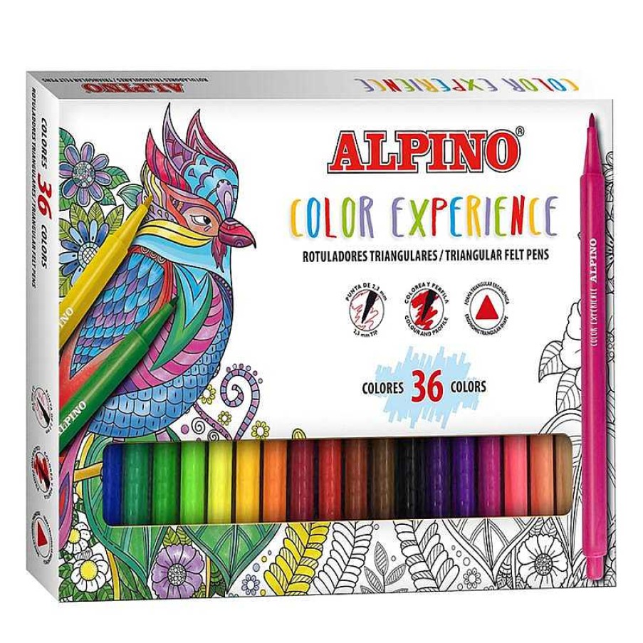 Papeler A Alpino | Rotulador Triangular 36 Colores Alpino Color Experience