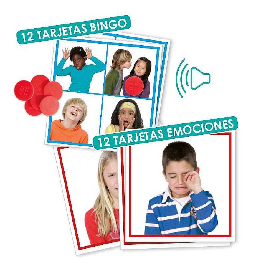 Juguetes Akros Juegos De Cartas | Bingo Sonidos Emociones