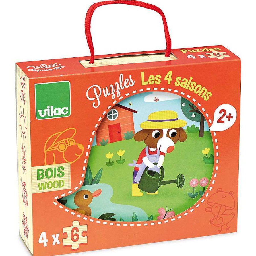 Juguetes Vilac | Set De Puzzles Las 4 Estaciones