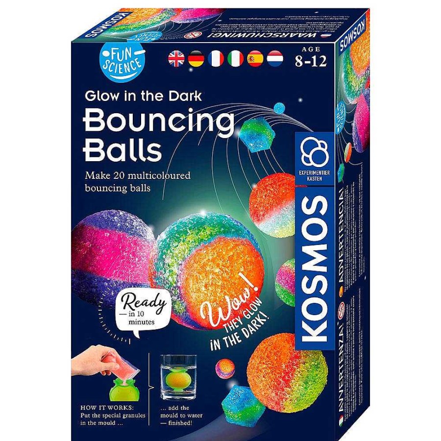 Juguetes Kosmos F Sica Y Qu Mica | Kit De Creaci N Pelotas Luminiscentes Bouncing Balls