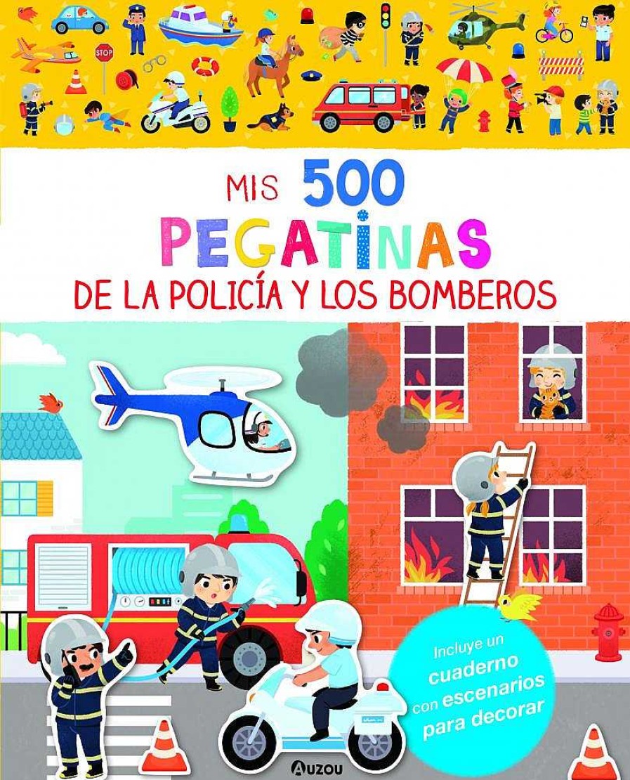 Libros Dideco Pegatinas | Mis 500 Pegatinas De La Polic A Y Los Bomberos