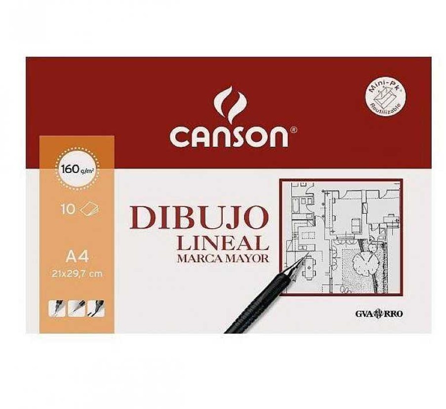 Papeler A Canson Cartulinas | Minipack Dibujo Lineal Canson. 10 Hojas A4