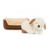 Juguetes Jellycat Mu Ecos Y Peluches | Peluche Perro Durmiendo Con Camita 10X15Cm