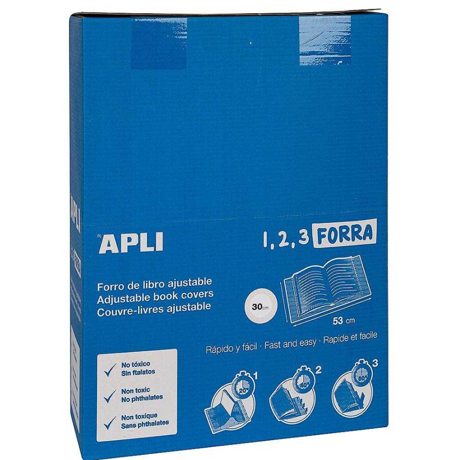 Papeler A Apli | Forro Libros Funda 30Cm X53Cm 5 Uds. Pp Bl Ster