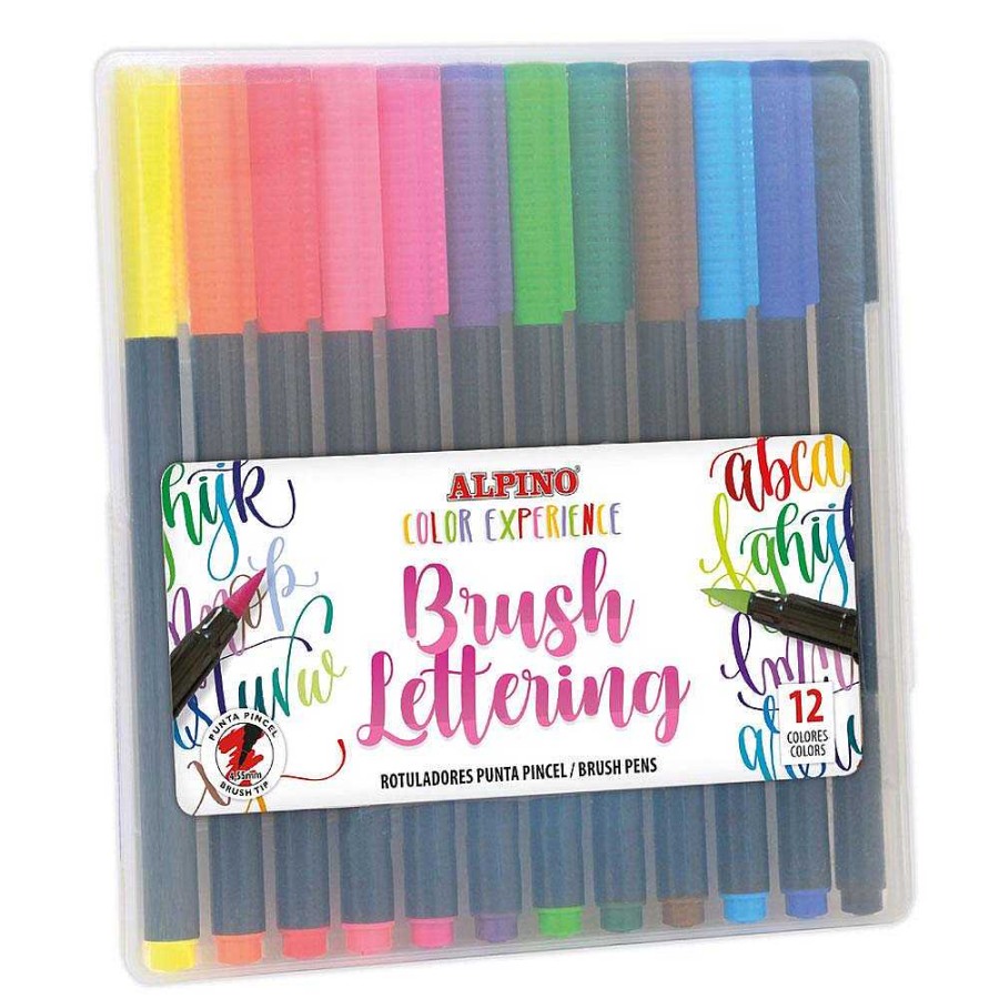 Papeler A Alpino | Rotulador Punta Pincel Brush Lettering 12 Colores