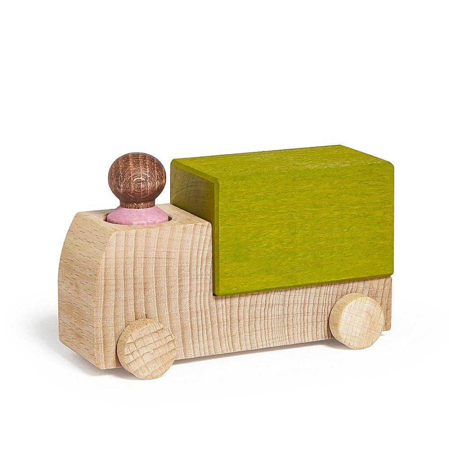 Juguetes Lubulona Veh Culos Y Transportes | Cami N Madera Verde Lubu Con Figura