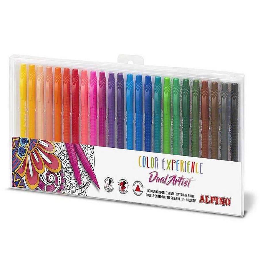 Papeler A Alpino | Rotulador Doble Punta 24 Colores Color Experience Dual Artist Alpino