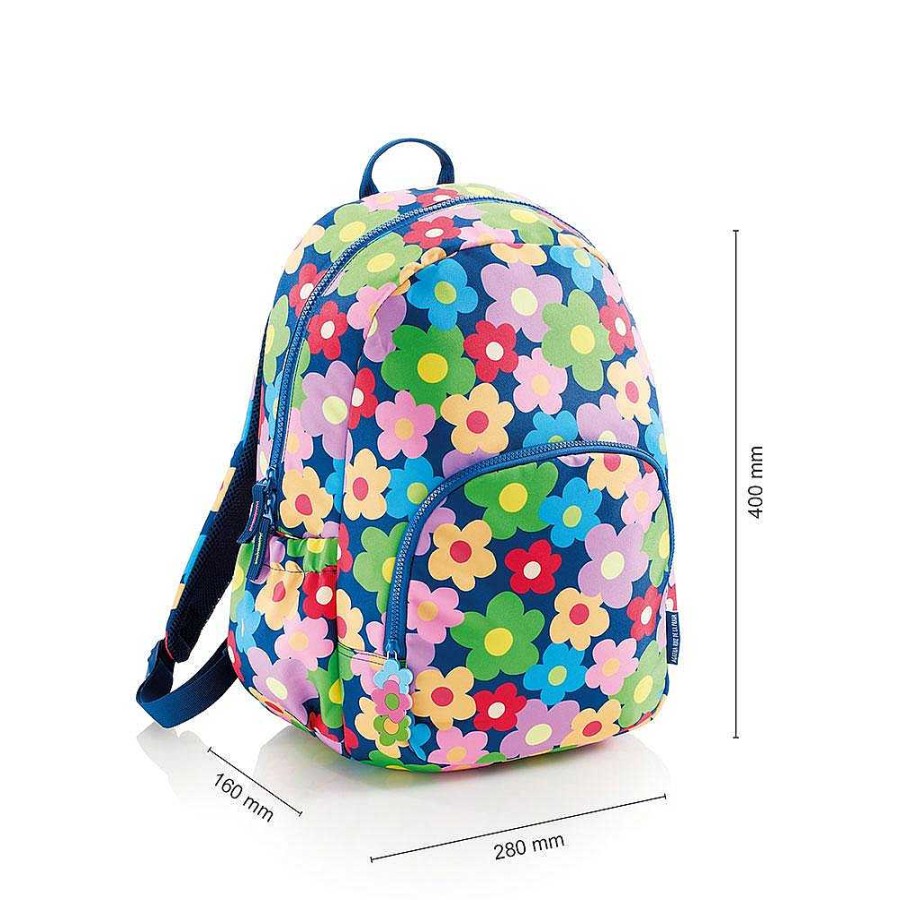 Papeler A Miquel rius | Mochila Doble Roma Flower Agatha Ru Z De La Prada Reciclado 40X28X16Cm