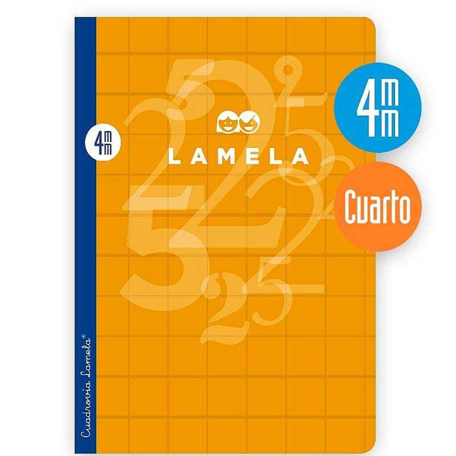 Papeler A Lamela Cuadernos Lamela | Cuaderno Cuadrov A Lamela Cuarto 4Mm. 50 Hojas