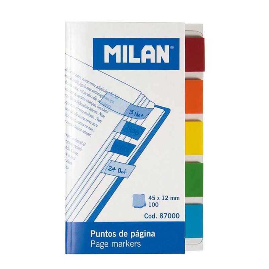 Papeler A Milan | Marcap Ginas Adhesivos Transparentes Con Punta De Color Milan