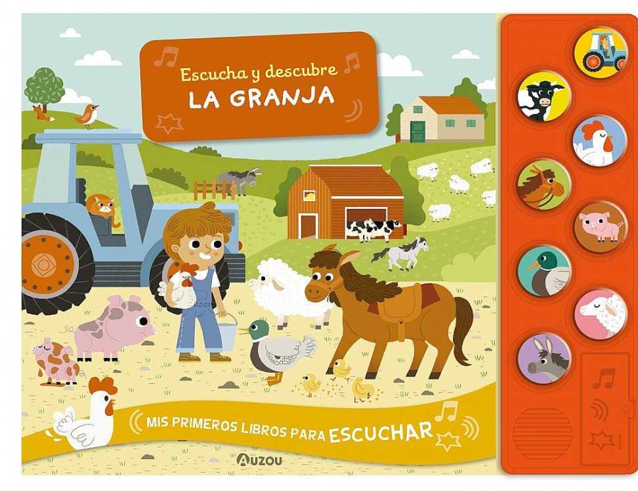 Libros Dideco Texturas Y Sonidos | Escucha Y Descubre. La Granja. Libro De Sonidos