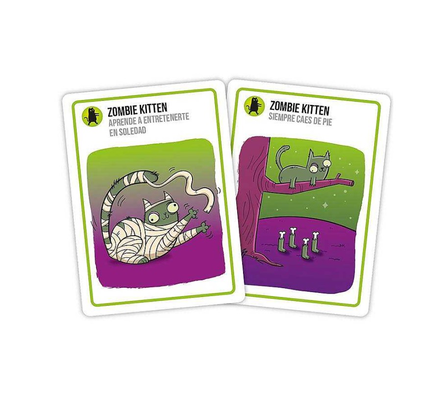 Juguetes Asmodee Juegos De Cartas | Juego De Cartas Zombie Kittens