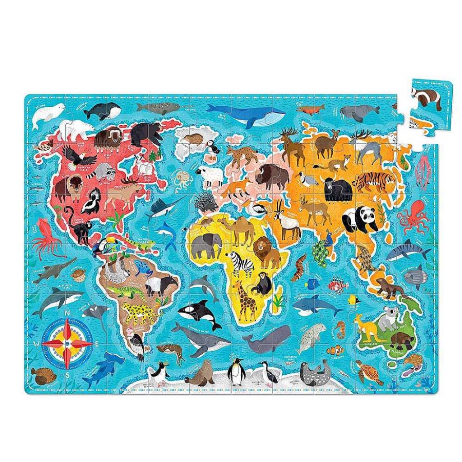 Juguetes Banana Panda | Puzzle Animales Del Mundo 60 Pzas Puzzlove