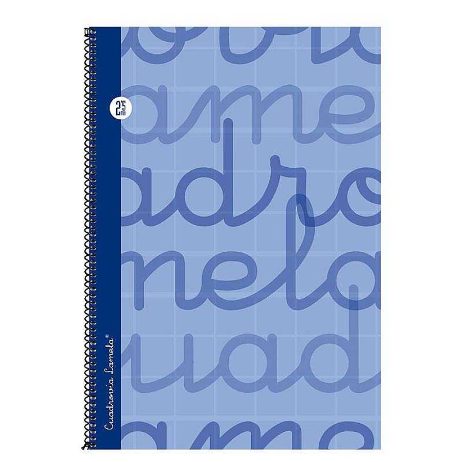 Papeler A Lamela Cuadernos Lamela | Bloc Cuadrov A Lamela Folio 2,5Mm. 80 Hojas Azul Tapa Dura