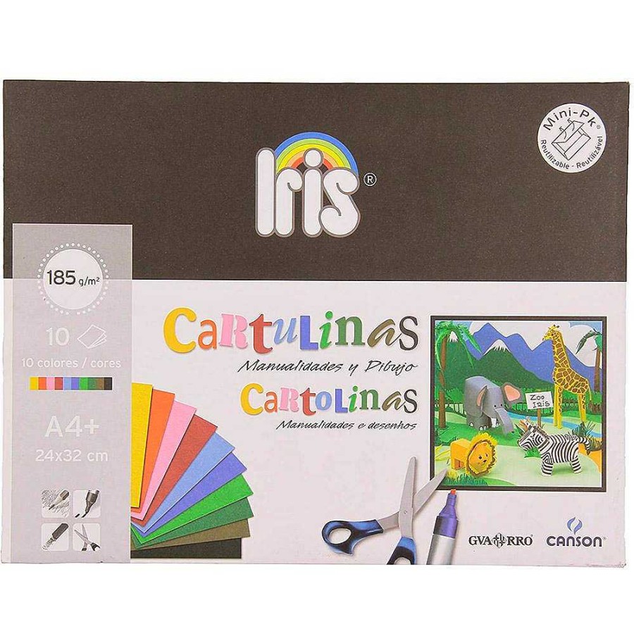 Papeler A Guarro Cartulinas | Cartulina A4 Minipack 10 Colores Canson ...