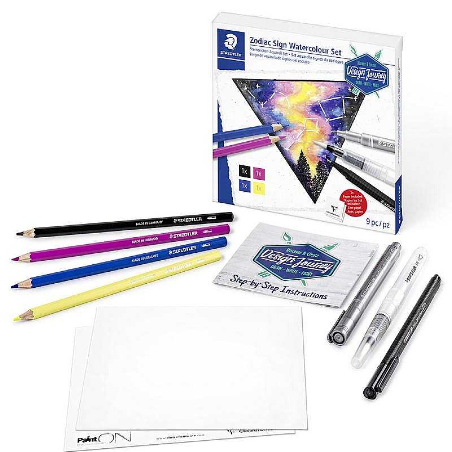 Papeler A Staedtler Pinturas Y Accesorios | Set De Dibujo Galaxias Y Constelaciones Zodiacales Staedtler