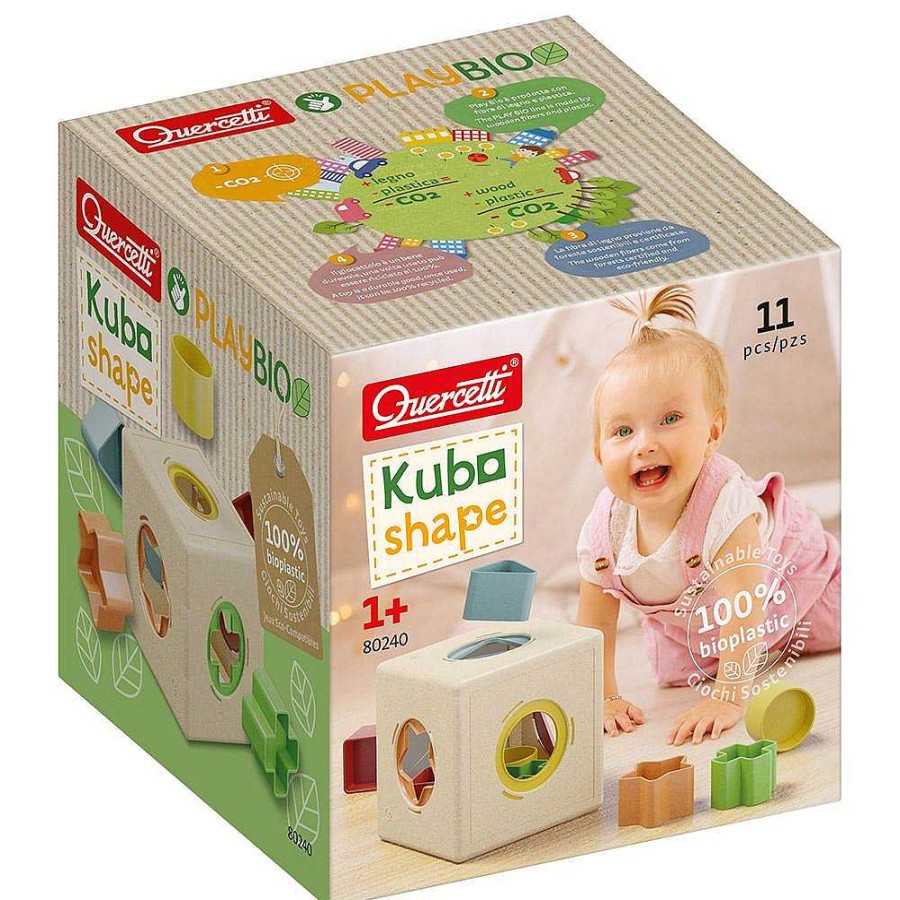 Juguetes Quercetti Estimulaci N Sensorial | Cubo Encajable Quercetti Kubo Shape Play Bio