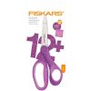 Papeler A Fiskars Papeles Especiales | Tijeras Escolares 18Cm Violeta Con Purpurina