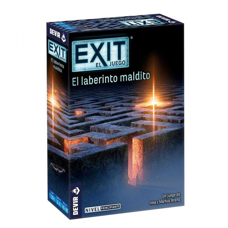 Juguetes Devir Juegos Cooperativos | Juego De Mesa Exit, El Laberinto Maldito