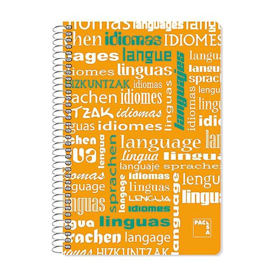 Papeler A Pacsa Cuadernos Escolares | Bloc Folio Cuadro 4Mm. 80 Hojas Idiomas Plastipac