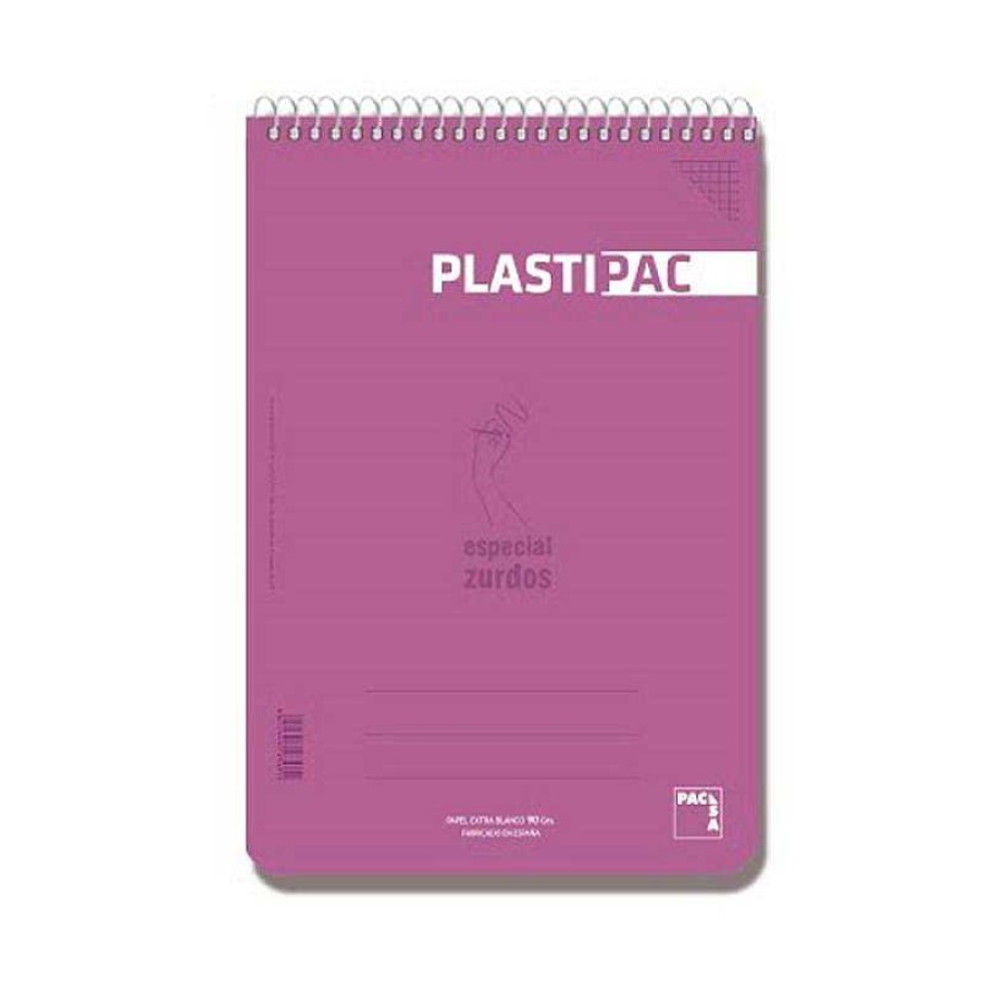 Papeler A Pacsa Cuadernos Escolares | Bloc Folio Especial Zurdos Cuadro 4Mm. 80 Hojas Plastipac