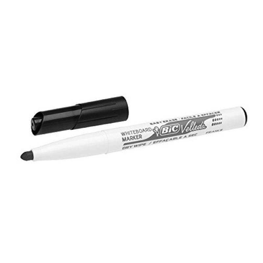 Papeler A Bic | Rotulador Pizarra Blanca Velleda Medium Negro 12 Unidades