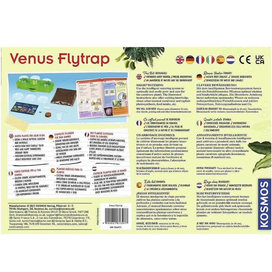 Juguetes Kosmos Naturaleza Y Exploraci N | Venus Flytrap Kit Cultivo Planta Carn Vora