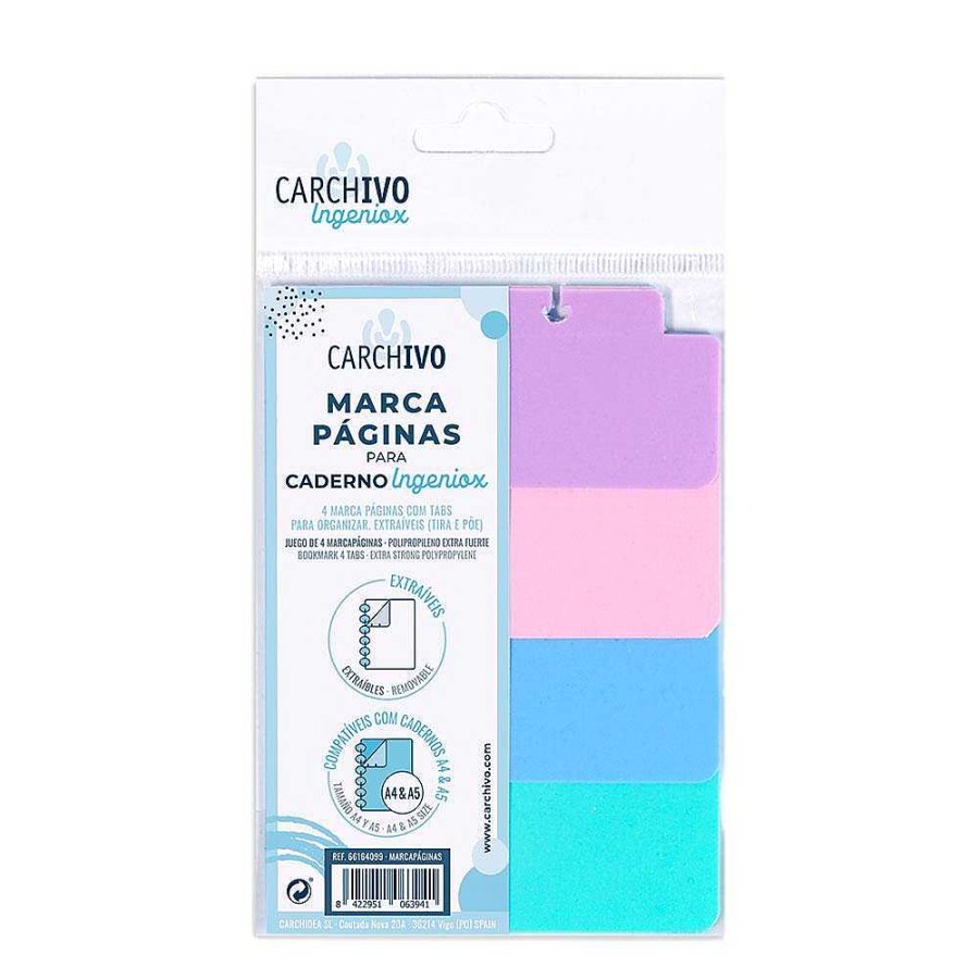 Papeler A Carchivo | Marcap Ginas Ingeniox Pastel Pp 4 Posiciones