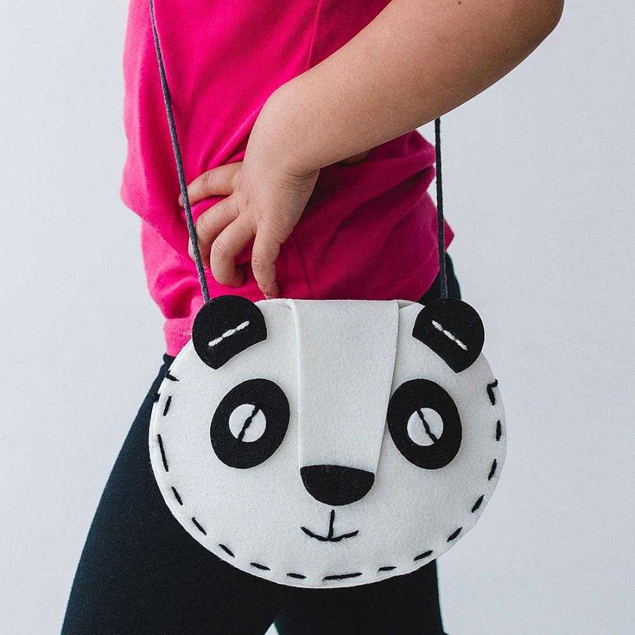 Juguetes aPunt Barcelona Crea E Imagina | Kit De Costura Diy Bolso Oso Panda