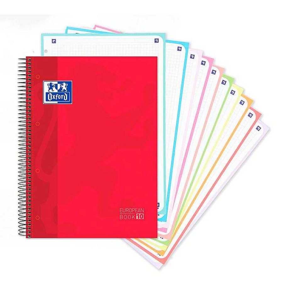 Papeler A Oxford Cuadernos Escolares | Bloc A4 Cuadro 5Mm. 150Hj Tapa Extradura Oxford