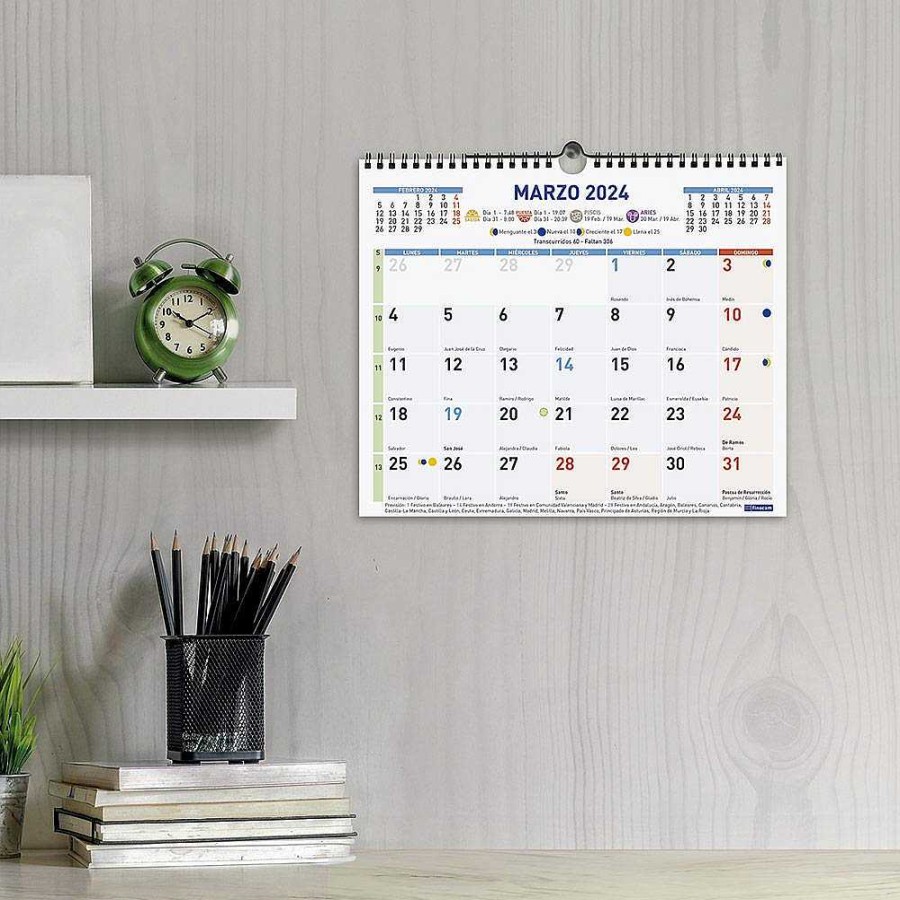 Papeler A Finocam | Calendario Pared Color Escribir M 2024