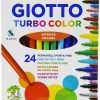 Papeler A Fila | Rotulador 24 Colores Turbo Color Giotto